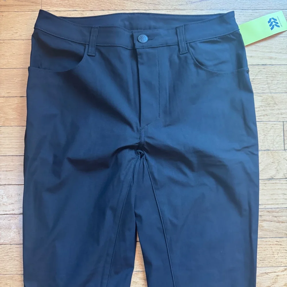 All In Motion Mens 360 Lifestyle Slim Fit 5-Pocket Pants Black 30x32 UPF 50+